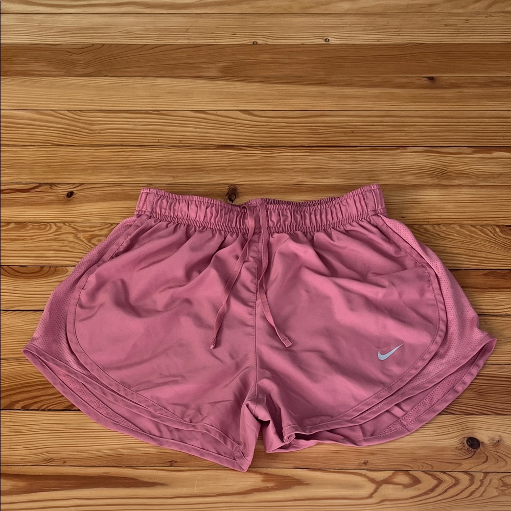 Nike Pink Women's Athletic Running Shorts with Drawstring